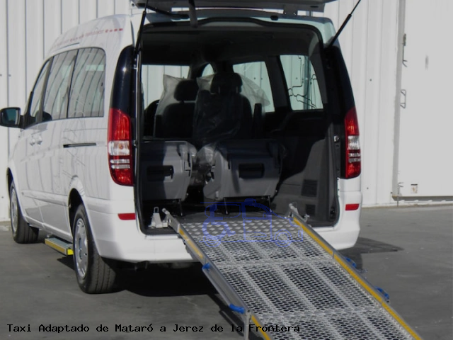 Taxi accesible de Jerez de la Frontera a Mataró